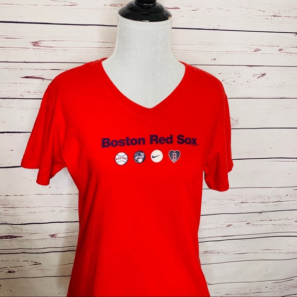 Nike Boston Red Sox Baseball Short Sleeve T-shirt Women’s Size Large - Picture 6 of 11